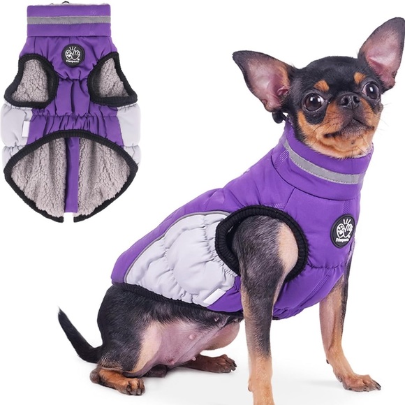 Frienperro Other - NWT Reflective Fleece Dog Jacket Warm